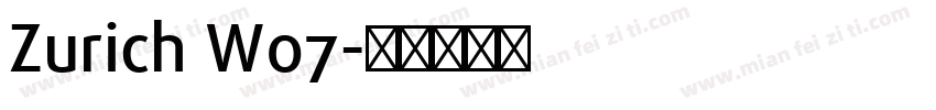 Zurich W07字体转换
